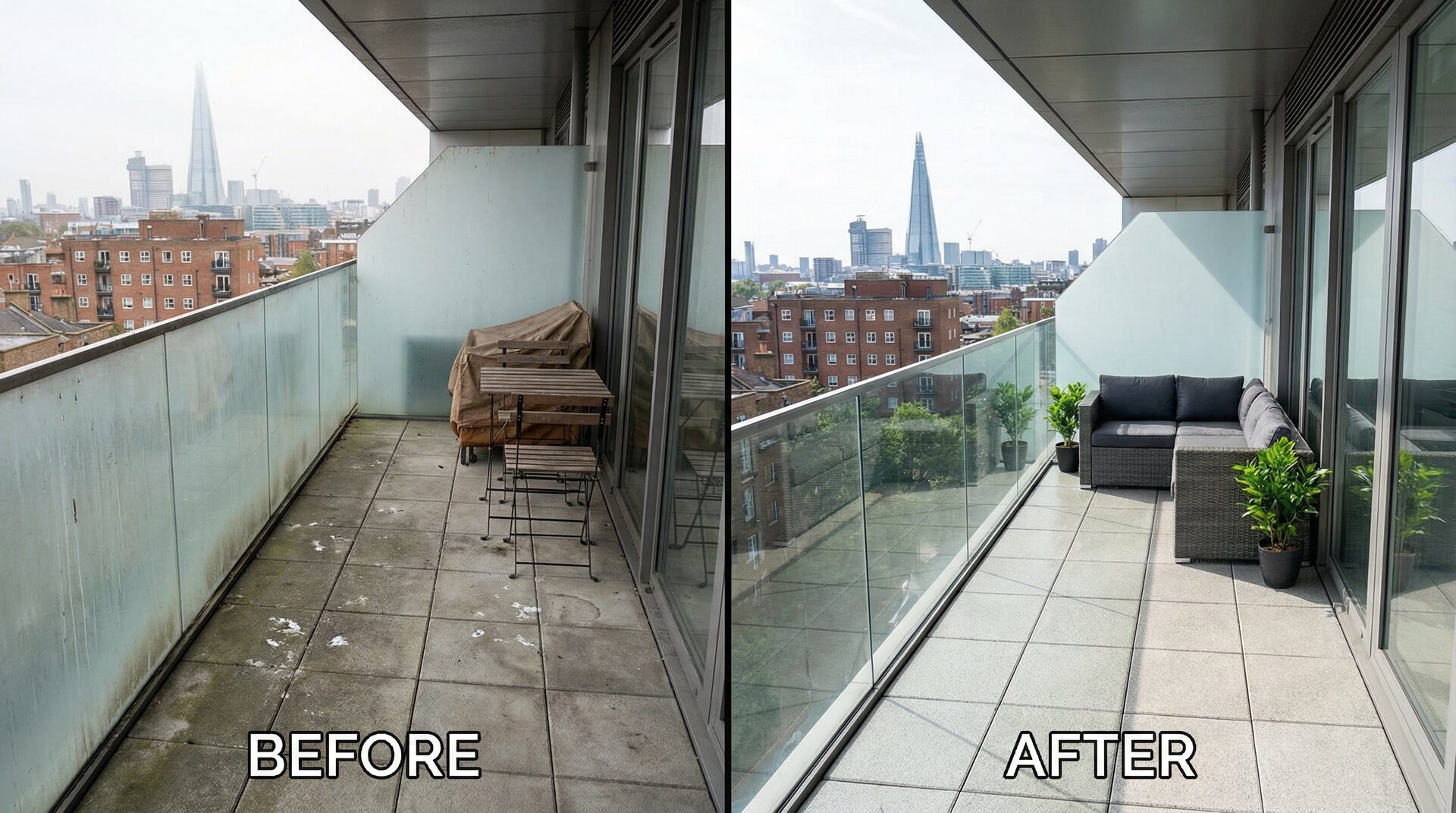 High-Rise Balcony Deep Clean