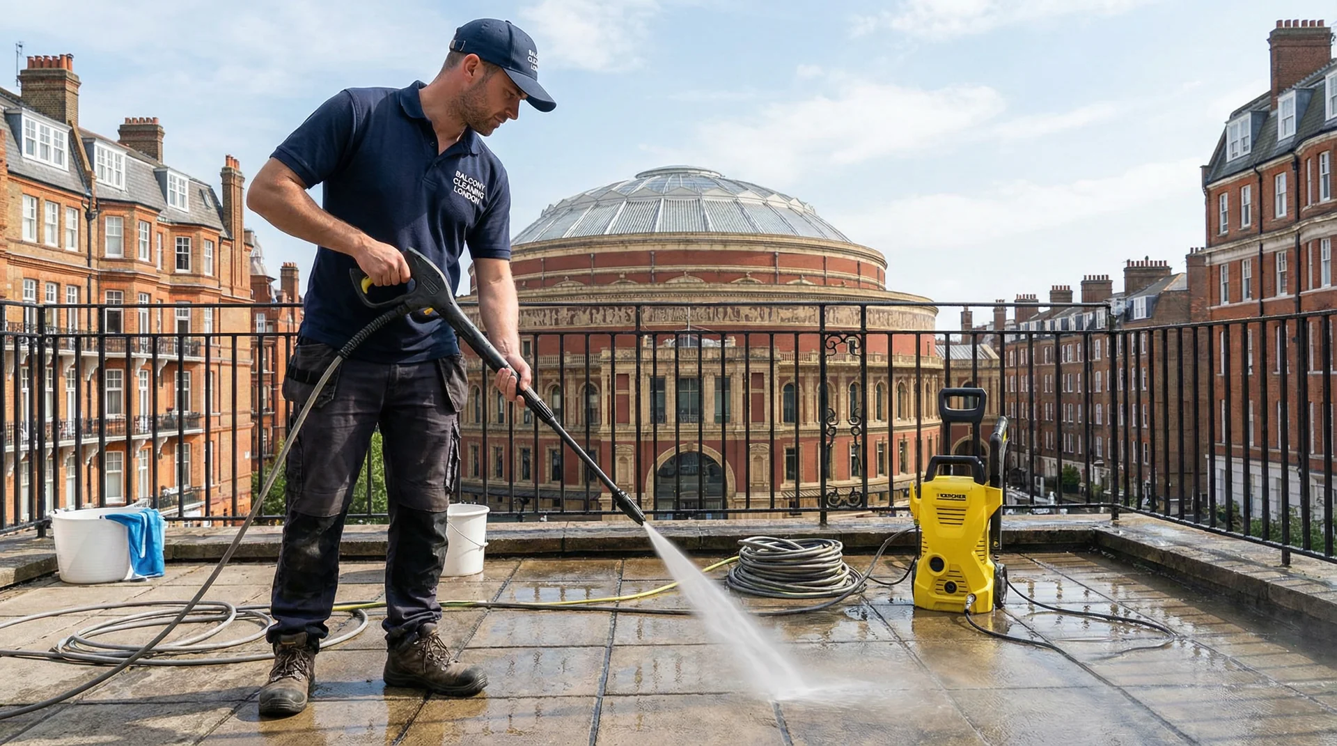 Professional balcony cleaning service in Brixton