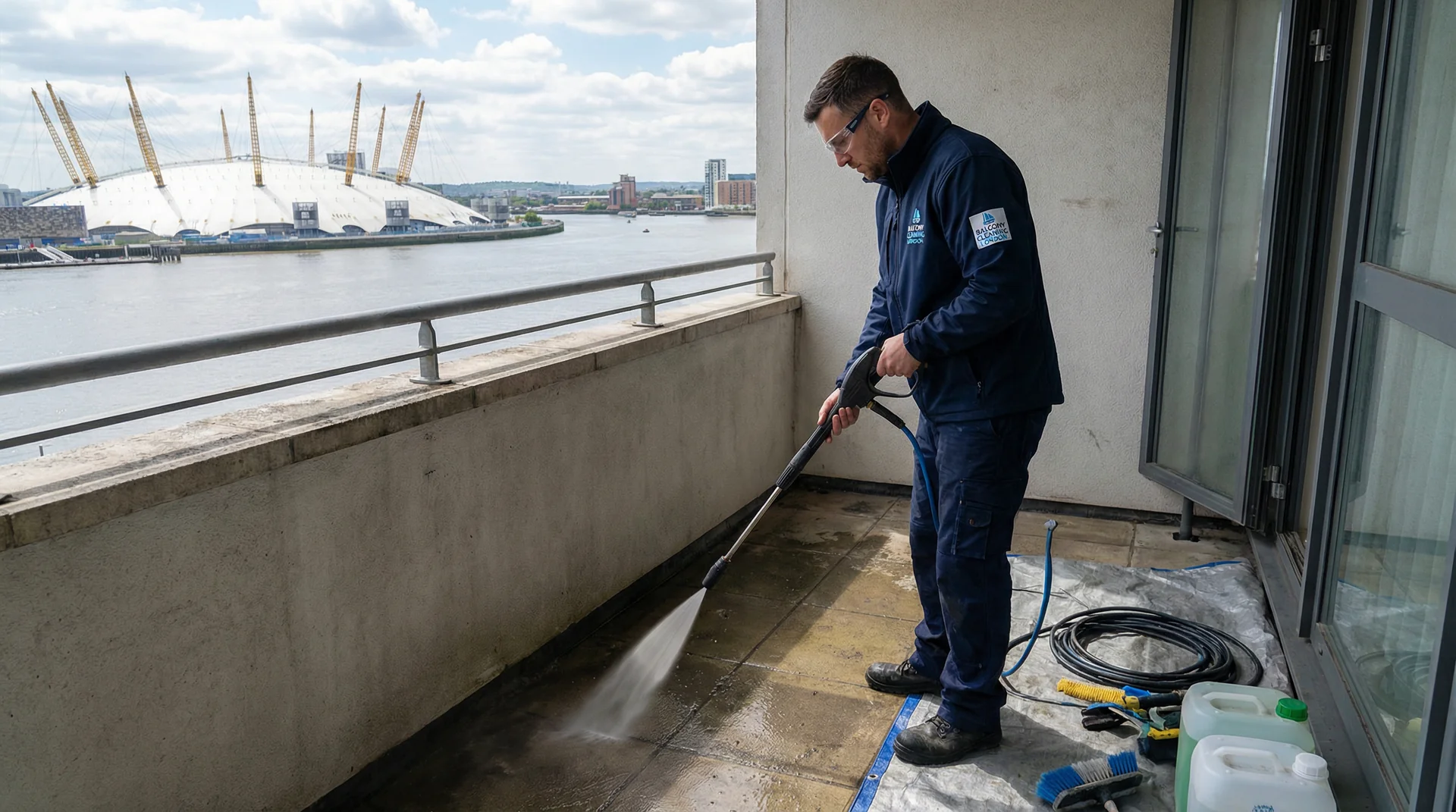 Professional balcony cleaning service in Putney